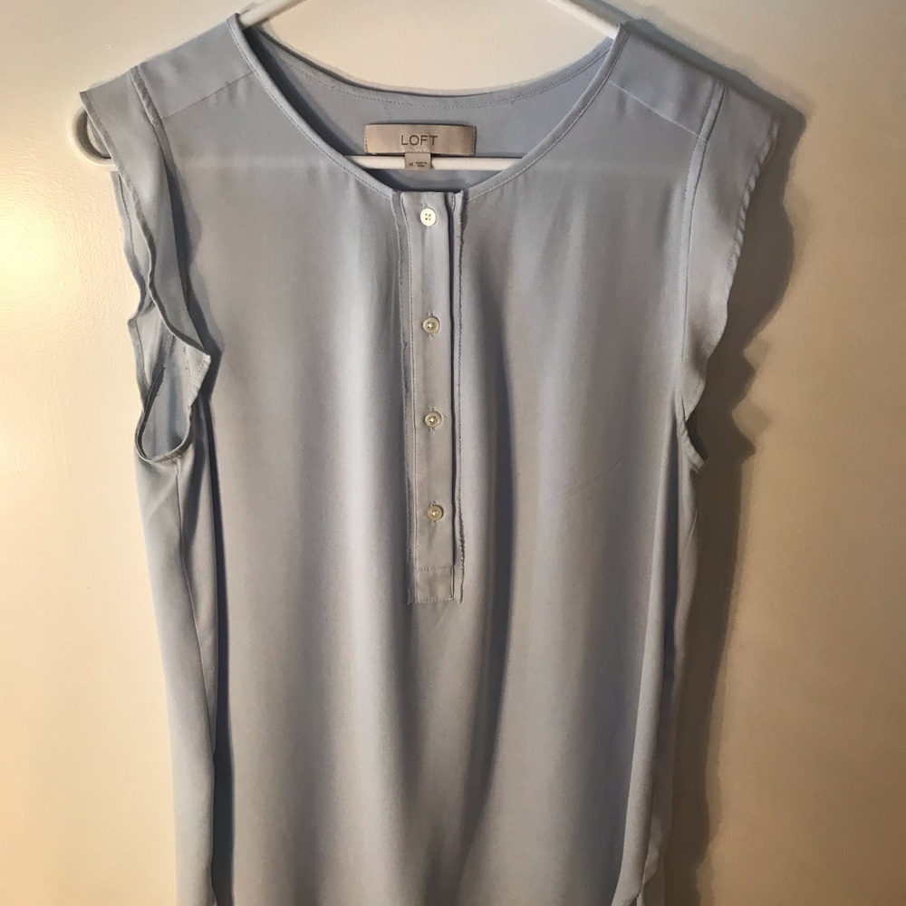 Light blue Loft sleeveless tank